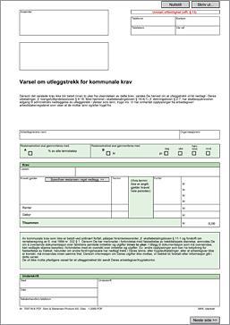 Varsel om utleggstrekk for komm. krav m/vurdering (PDF-fil for nedlasting)
